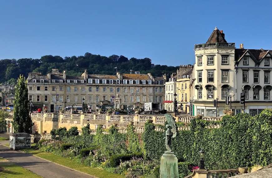 The beautiful town of Bath…we stayed in the Abbey Hotel, seen in the background…
