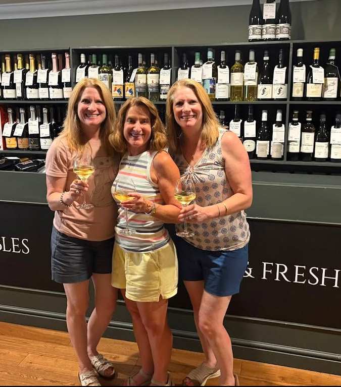 Enjoying each other after. How fun to re-connect!