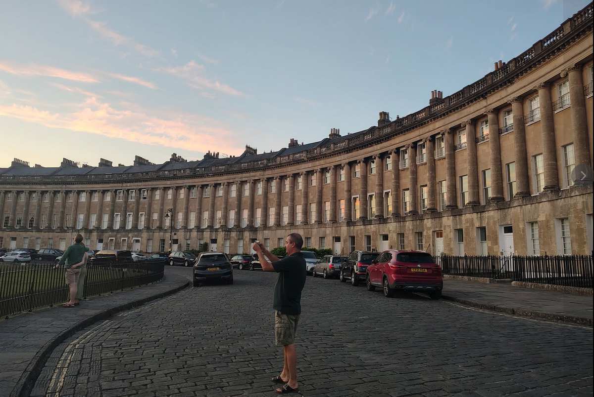 The Crescent in Bath - a very famous hotel